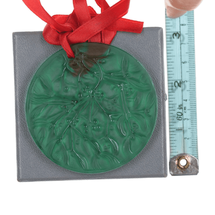 1990 French Lalique Christmas ornament in box - Estate Fresh Austin