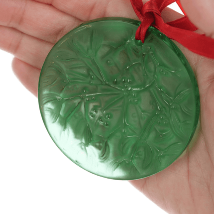 1990 French Lalique Christmas ornament in box - Estate Fresh Austin