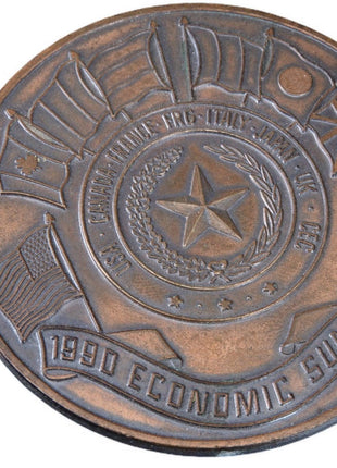 1990 Houston Texas World Economic Summit Bronze Medal - Estate Fresh Austin