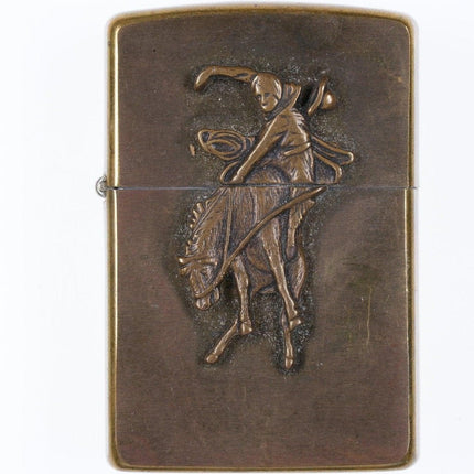 1993 Zippo bucking bronco Brass lighter - Estate Fresh Austin