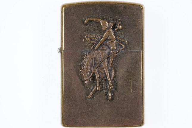 1993 Zippo bucking bronco Brass lighter - Estate Fresh Austin