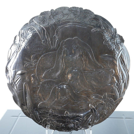 1994 Arthur Court Easter Bunny Decorative charger 12 5/8" - Estate Fresh Austin