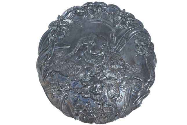 1994 Arthur Court Easter Bunny Decorative charger 12 5/8" - Estate Fresh Austin