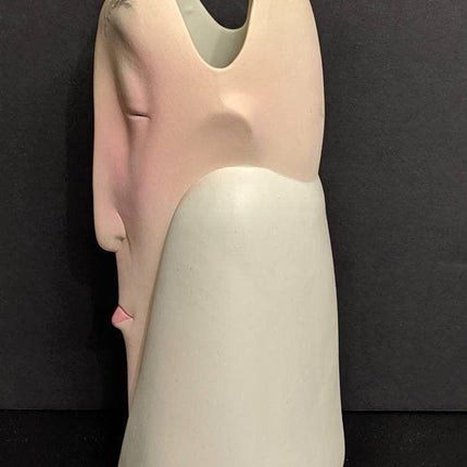 1999 14.5" Debbie Fecher Gramstad Face Vase - Estate Fresh Austin