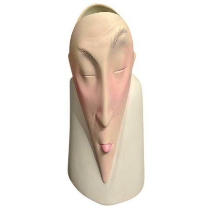 1999 14.5" Debbie Fecher Gramstad Face Vase - Estate Fresh Austin