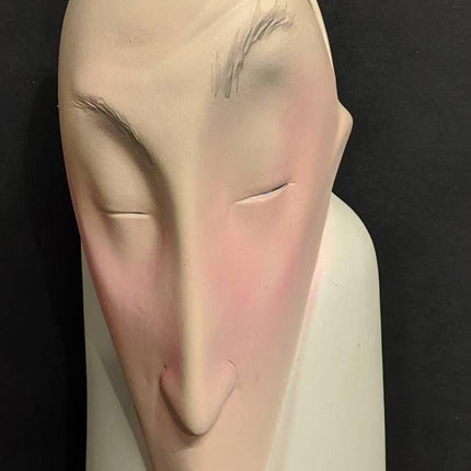 1999 14.5" Debbie Fecher Gramstad Face Vase - Estate Fresh Austin