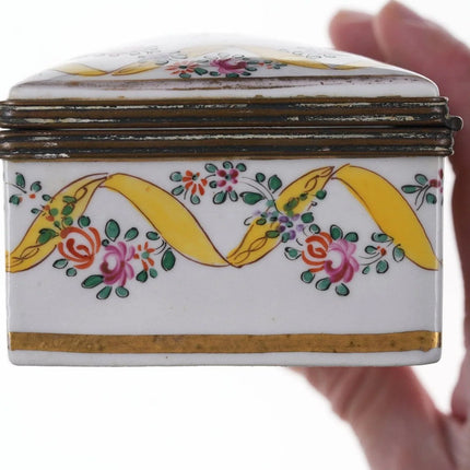 19th Century French Sampson Chinoisiere Enameled Famille rose style Table Box - Estate Fresh Austin
