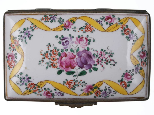 19th Century French Sampson Chinoisiere Enameled Famille rose style Table Box - Estate Fresh Austin