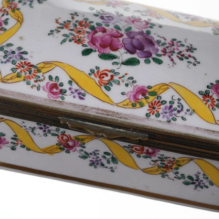 19th Century French Sampson Chinoisiere Enameled Famille rose style Table Box - Estate Fresh Austin