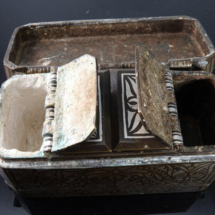 19th Century Silver and Bronze Philippines Betel Nut Box - Estate Fresh Austin