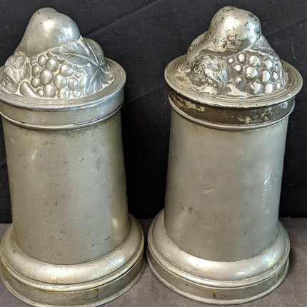 2 1868 English Pewter Ice Cream/pudding Molds embossed fruit - Estate Fresh Austin