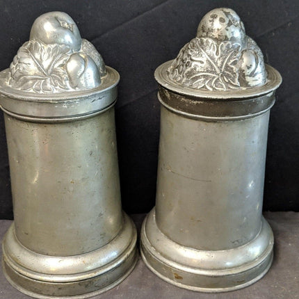 2 1868 English Pewter Ice Cream/pudding Molds embossed fruit - Estate Fresh Austin