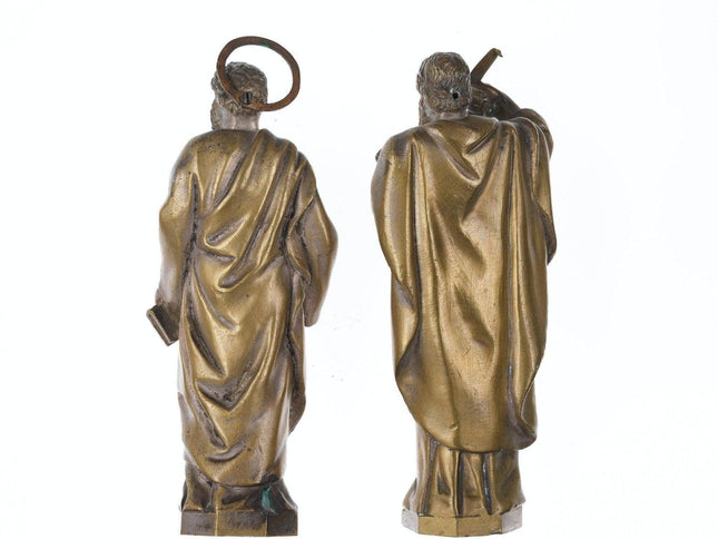 2 Antique bronze Biblical figures - Estate Fresh Austin
