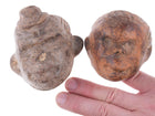 2 Antique Central American Clay Monkey Mask molds - Estate Fresh Austin