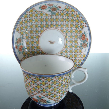 2 Antique Japanese Imari Cups and Saucers - Estate Fresh Austin