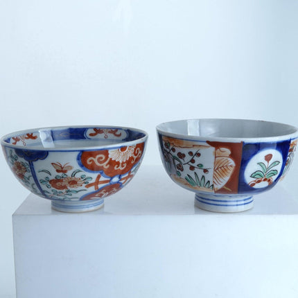 2 Meiji Period Japanese Imari Rice/Soup bowls - Estate Fresh Austin