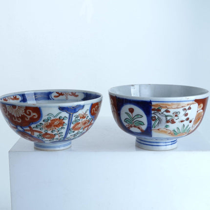 2 Meiji Period Japanese Imari Rice/Soup bowls - Estate Fresh Austin