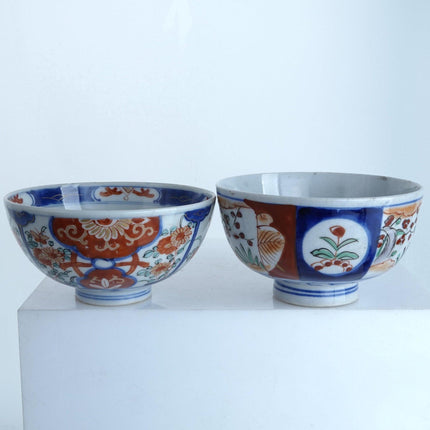 2 Meiji Period Japanese Imari Rice/Soup bowls - Estate Fresh Austin