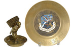 2 Post Korean War Brass Military Mess Hall Ashtray and 2146 Communications Group - Estate Fresh Austin