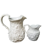 2 Relief Molded Jugs Napoleon at Battle and Tavern Scene Early 19th century - Estate Fresh Austin