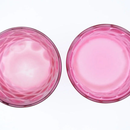 2 Vintage Fenton Cranberry opalescent tumblers - Estate Fresh Austin