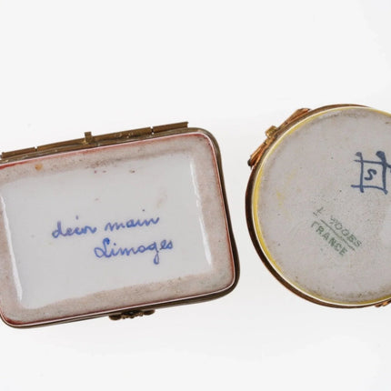 2 Vintage French Limoges trinket boxes - Estate Fresh Austin