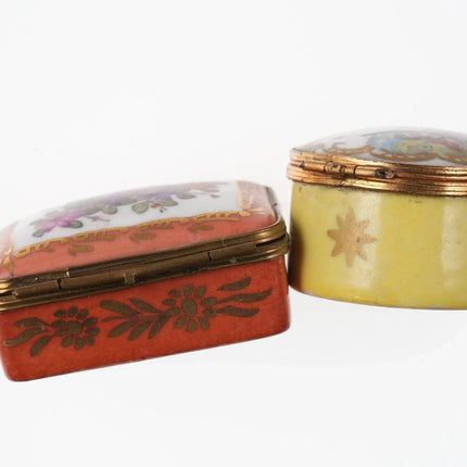 2 Vintage French Limoges trinket boxes - Estate Fresh Austin