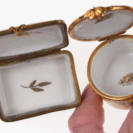 2 Vintage French Limoges trinket boxes - Estate Fresh Austin
