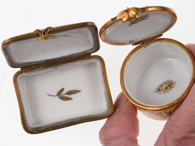 2 Vintage French Limoges trinket boxes - Estate Fresh Austin