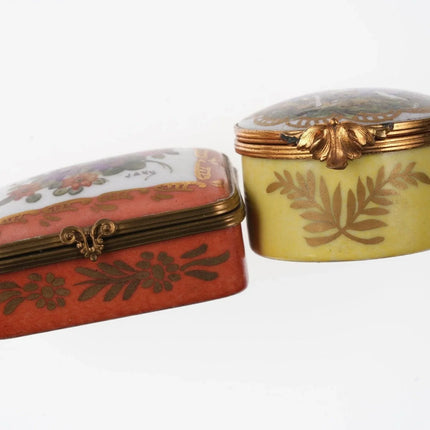 2 Vintage French Limoges trinket boxes - Estate Fresh Austin