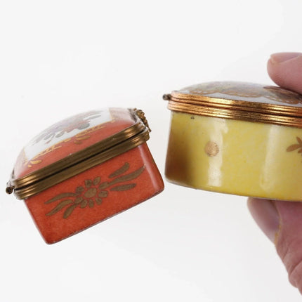 2 Vintage French Limoges trinket boxes - Estate Fresh Austin