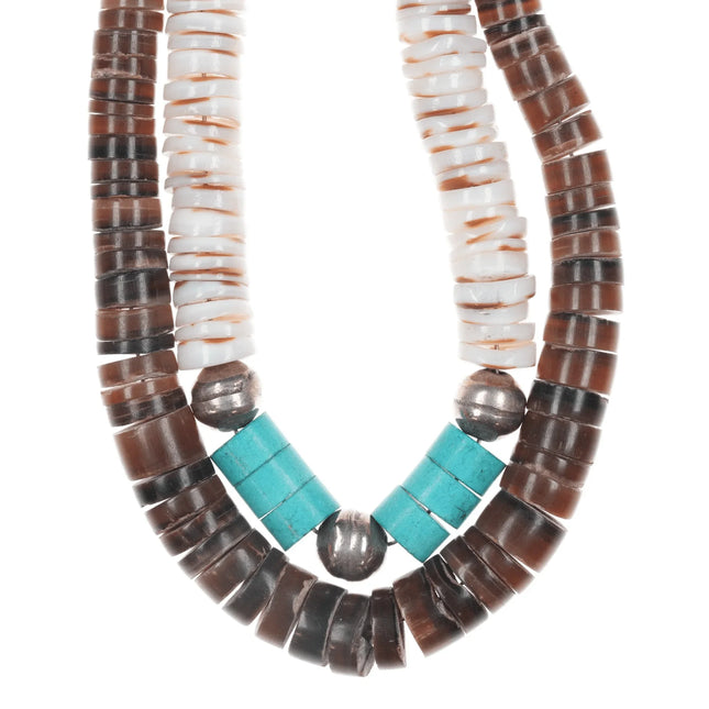2 Vintage Native American Heishi necklaces - Estate Fresh Austin