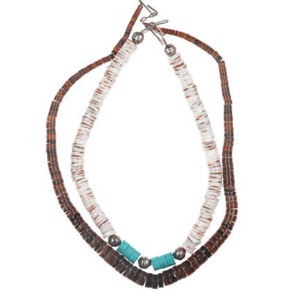 2 Vintage Native American Heishi necklaces - Estate Fresh Austin