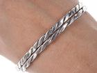 2 Vintage Southwestern Twisted rope sterling silver bangles - Estate Fresh Austin