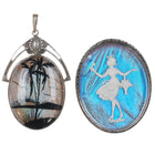 2 Vintage Sterling silhouette Pendants/pins - Estate Fresh Austin