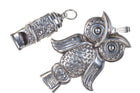 2 Vintage Sterling silver whistle pendants Reed & Barton Owl and other - Estate Fresh Austin
