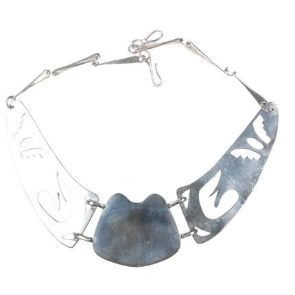 20" Amazing vintage Hallmarked Native American turquoise necklace Hopi? - Estate Fresh Austin