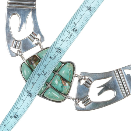 20" Amazing vintage Hallmarked Native American turquoise necklace Hopi? - Estate Fresh Austin