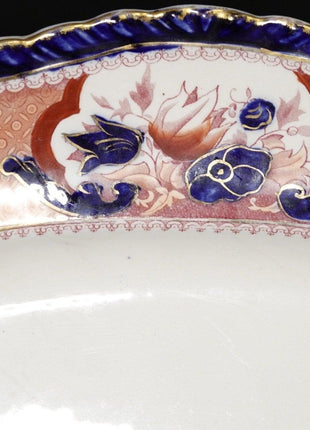 20" c1900 Booths Victoria Pattern Imari Style Platter - Estate Fresh Austin