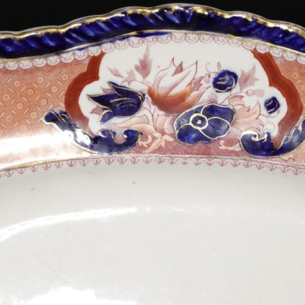 20" c1900 Booths Victoria Pattern Imari Style Platter - Estate Fresh Austin