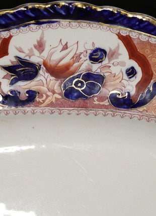 20" c1900 Booths Victoria Pattern Imari Style Platter - Estate Fresh Austin