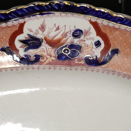 20" c1900 Booths Victoria Pattern Imari Style Platter - Estate Fresh Austin