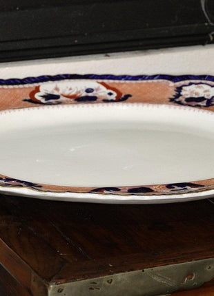 20" c1900 Booths Victoria Pattern Imari Style Platter - Estate Fresh Austin