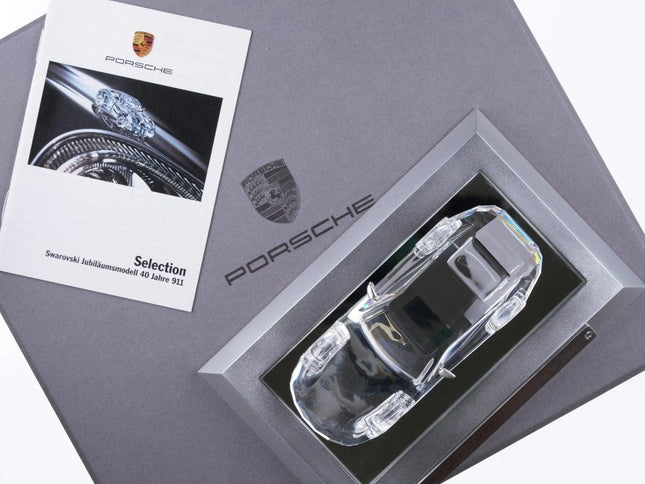 2005 Swarovski Porsche 911 40 yr anniversary 1:43 Crystal scale model - Estate Fresh Austin