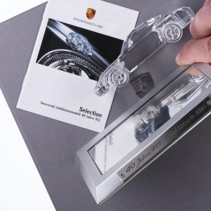 2005 Swarovski Porsche 911 40 yr anniversary 1:43 Crystal scale model - Estate Fresh Austin