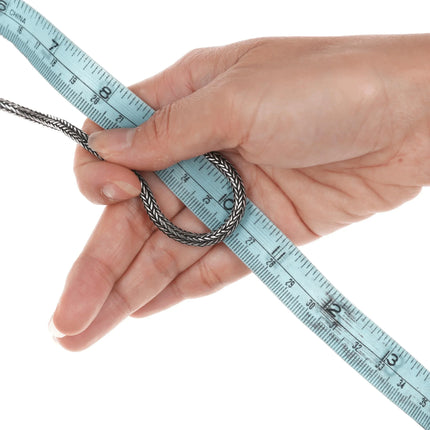 21" Vintage Sterling 4mm wheat chain - Estate Fresh Austin