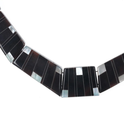 22" Sterling/Shell Santo Domingo style necklace - Estate Fresh Austin