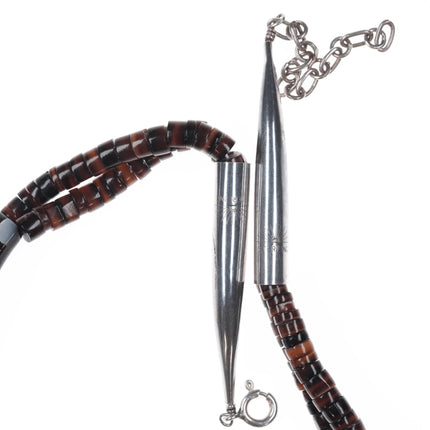 22" Sterling/Shell Santo Domingo style necklace - Estate Fresh Austin