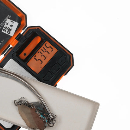 22" Vintage Jansen Zuni Carved turquoise sterling collar necklace - Estate Fresh Austin