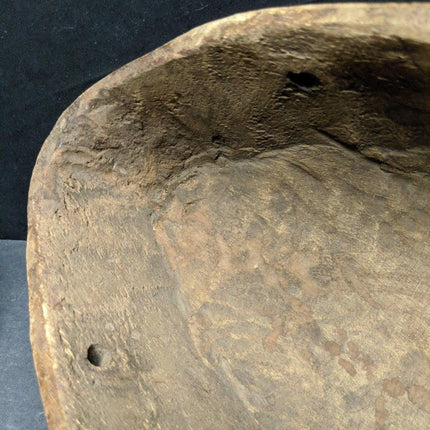 23.5" Antique Carved Wood African Congo Ceremonial Mask 10.5" deep - Estate Fresh Austin